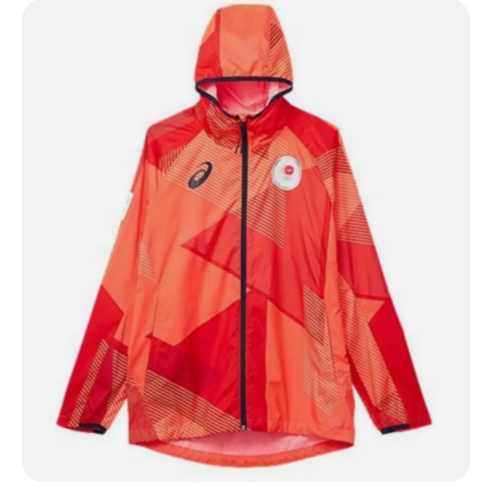 ASICS Tokyo 2020 Olympic Japan Team Hooded wind Jacket Men's XL Windbreaker 